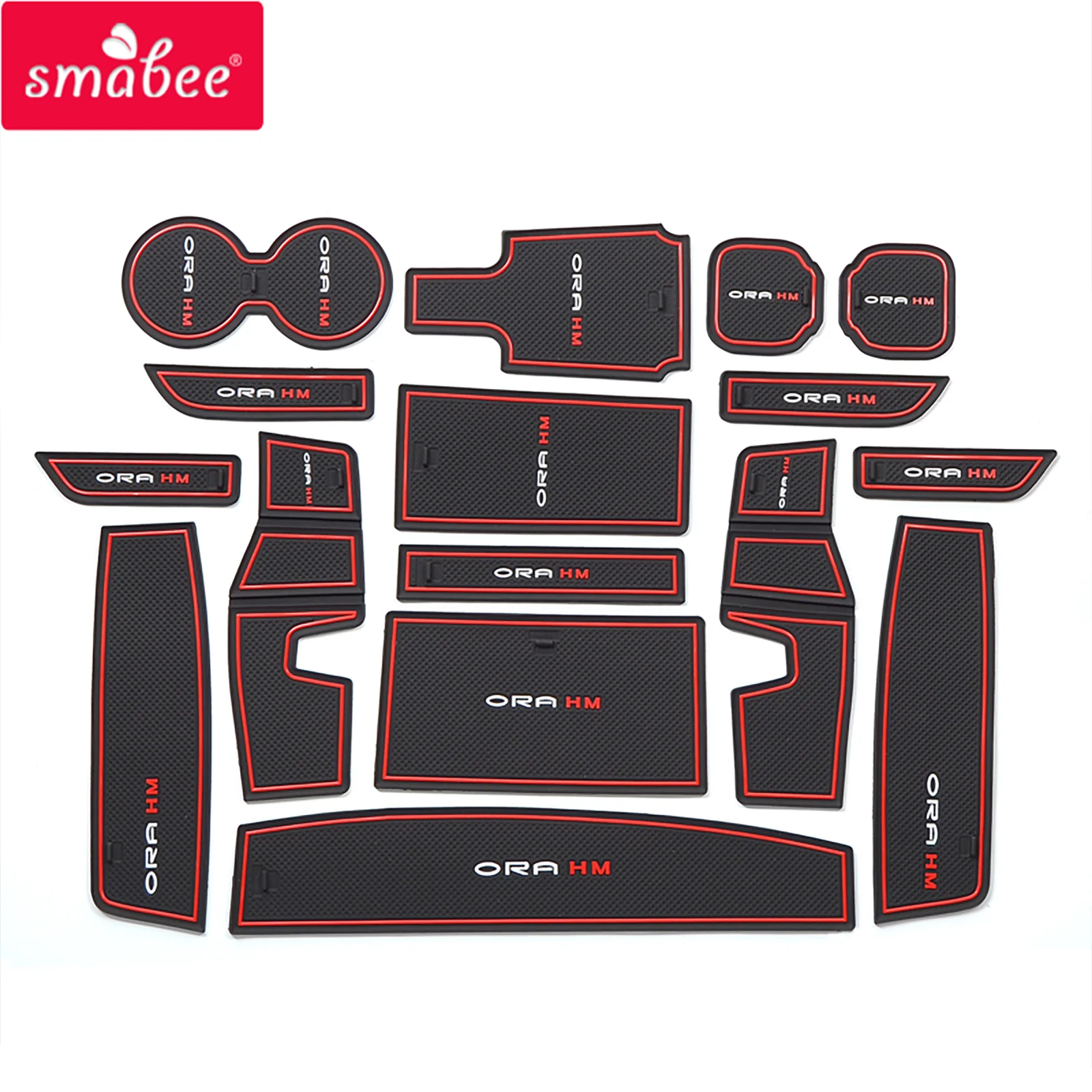 

Нескользящий коврик Smabee с отделением для ворот, нескользящий коврик с канавками для двери, подставка для чашки, аксессуары для интерьера автомобиля, подставка для украшения