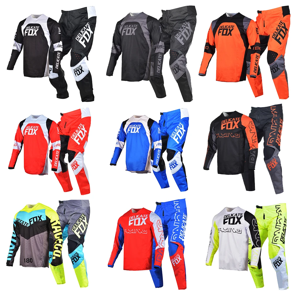 Motocross MX Race Jersey Pants Combo Moto Enduro Outfit Downhill Dirt Bike Suit Gear Set