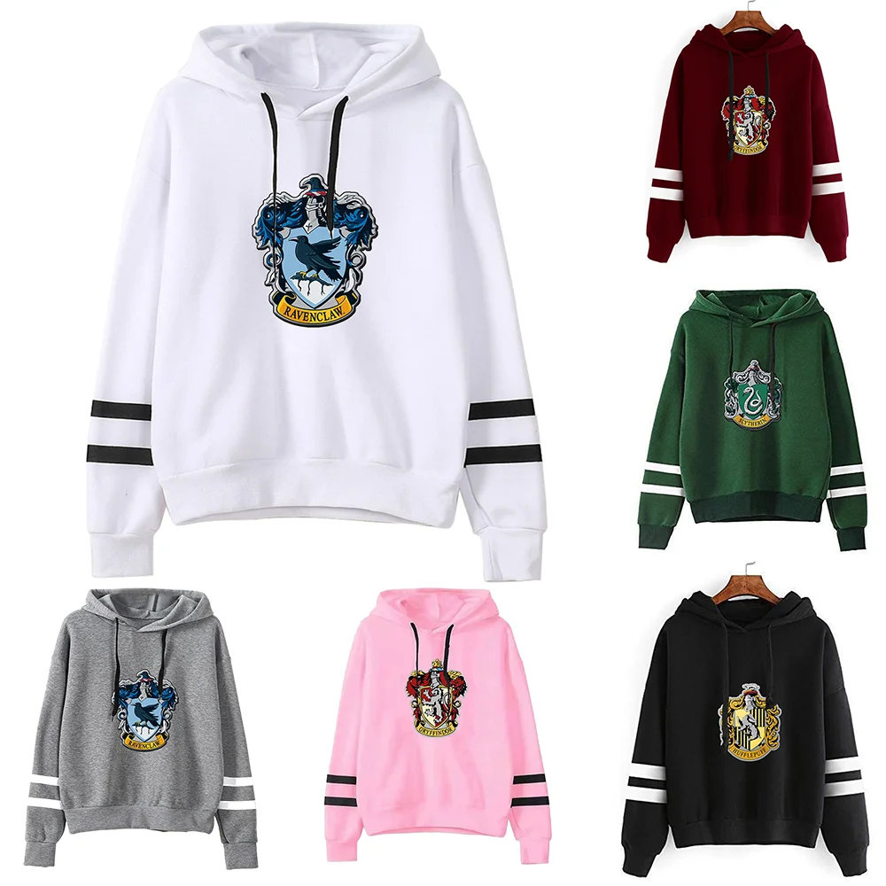 

Harry Potter Hogwarts Slytherin Badge Hoodie Fashion Casual Harajuku Aesthetic Hoodie Women's Casual Sweatshirt Unisex Top Y2k