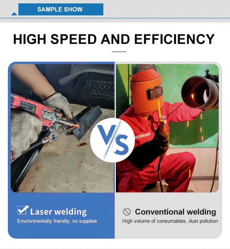Волоконный аппарат для непрерывной лазерной сварки 1000 Вт/1500 Вт/2000 Вт сверхточный