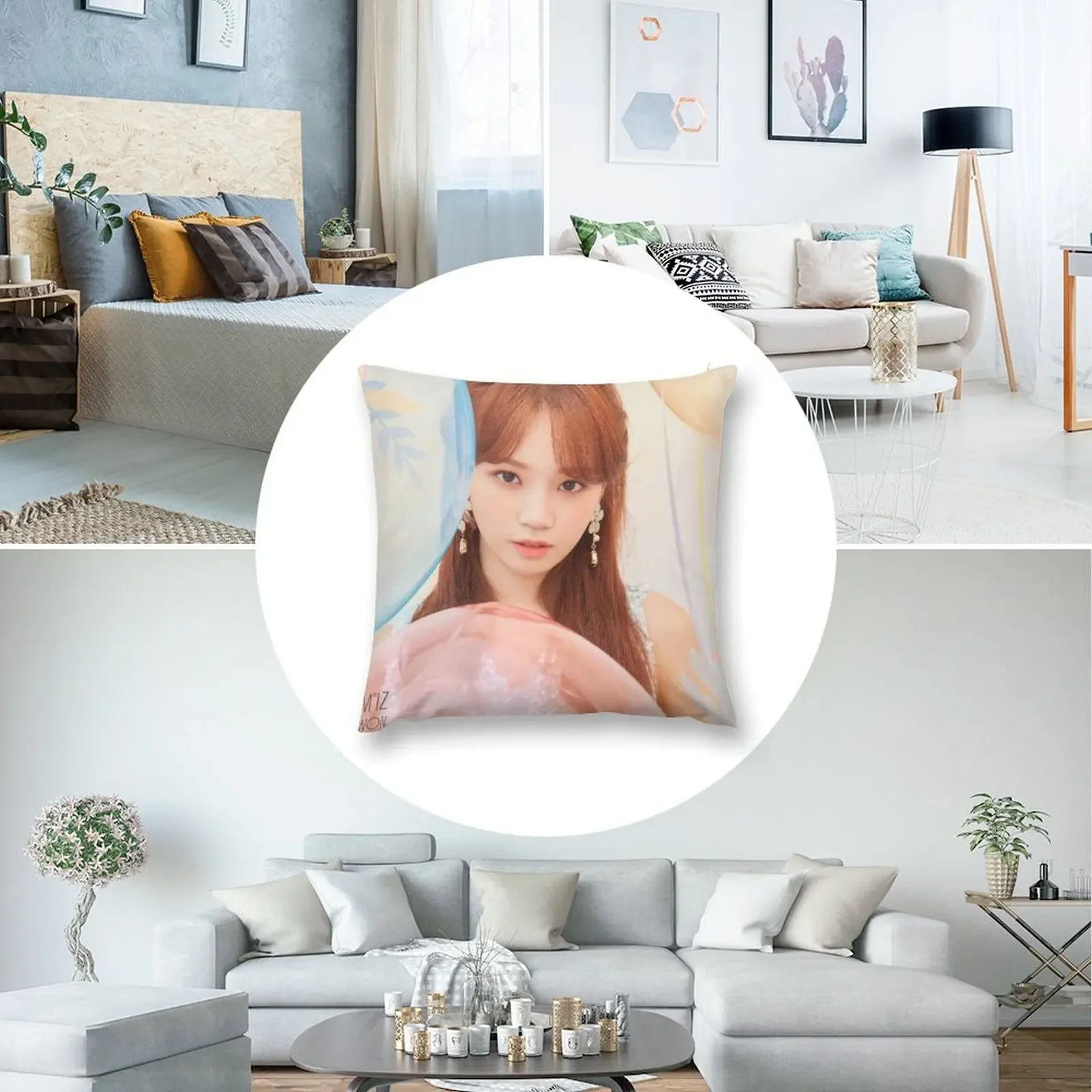 Декоративная подушка IZ*ONE FIESTA KIM CHAEWON из полиэстера