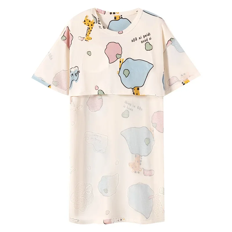 Tenure женское хлопковое платье для сна с короткими рукавами летнее длинное больших