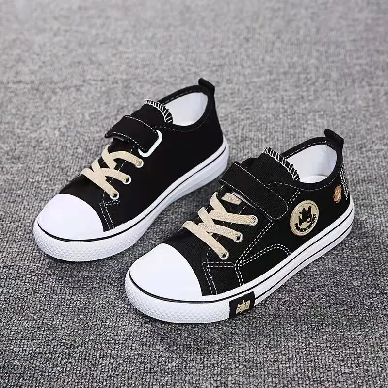 

Children cartoon canvas shoes boys and girls casual low-top shoes baby spring and autumn breathable single fashion sneakers