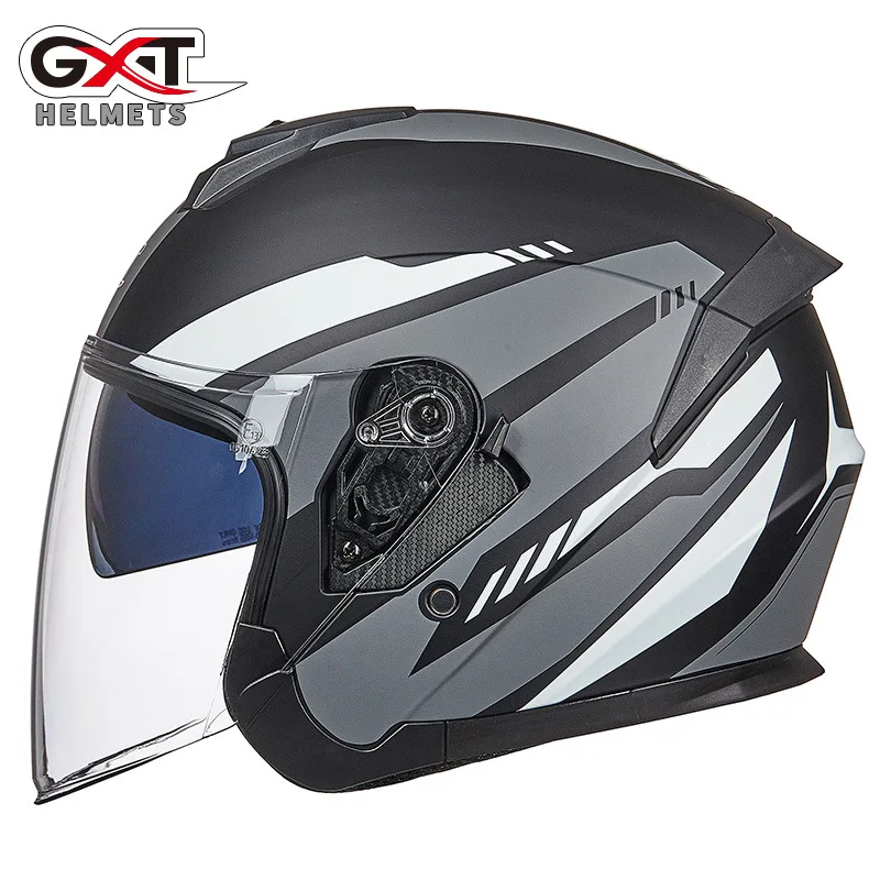 

Unisex Classic Motorcycle Helmet Half Face Riding Scooter Windproof Half Open Face Helmet Motocross Casco Moto Capacete