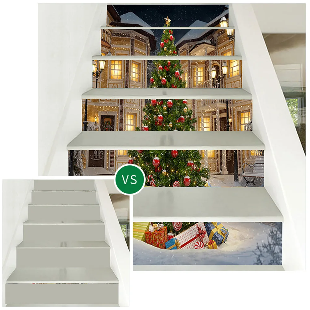 TrFor ansform Your StFor aircFor ase с CreFor ative ChristmFor as Tree Sticker for Festive HolidFor ay Decor