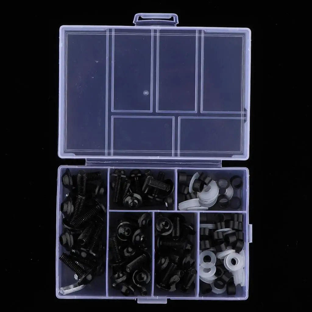 

Black/Red/Blue Bolts, Full Fairing Bolts Windscreen Fasteners Screw ZX14 ZX9R and
