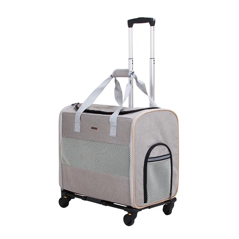 Pet Multi-Functional out Trolley Bag Detachable Trolley Case out Portable Foldable Pet Bag