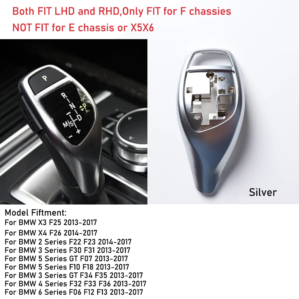 

Сменная крышка переключения передач для BMW F30 F31 F32 F33 F34 F36 F07 F10 F11 F06 Ручка переключения передач Рычаг панели Крышка переключения передач