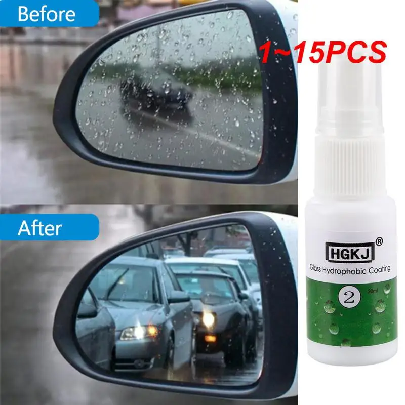 1~15PCS HGKJ 20ml Anti-fog Agent Waterproof Rainproof Anit-fog spray Car Window Glass Bathroom Cleaner Car Cleaning Car