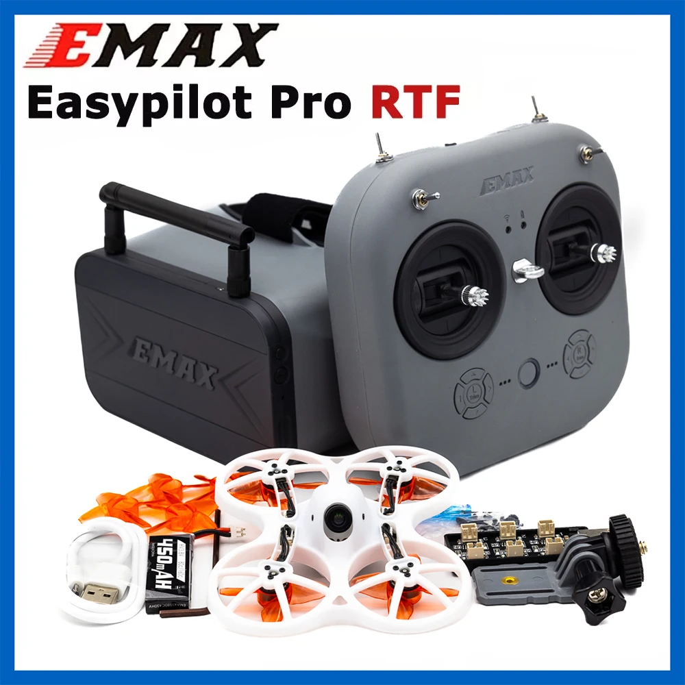 

Emax EZ Pilot Pro RTF Kit FPV Racing Drone Set for Beginners Ready-To-Fly FPV Drone w/ Controller Quadcopter Easypilot EZPilot
