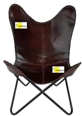 \u2013 Vintage Leather Chair For Relaxing \u2013 Living Room Chair \u2013 Folding Chair For Home Décor \u2013 Le