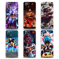 one piece monkey d luffy anime for xiaomi mi 10 11 11t pro lite 12x poco x3 f3 nfc case clear cover phone case for redmi 9 10