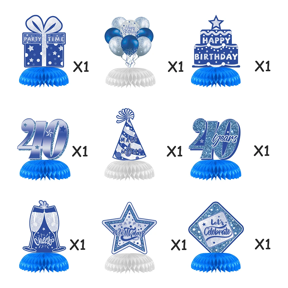 

9 шт., набор 3D украшений для свадьбы, юбилея