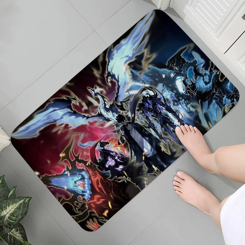 

3D Bathroom Bedroom Carpet Anti-slip Soft Rug Doormat Mats For Home And Comfort Solo Leveling Mat bedside Bath Mats Prayer Rug 2