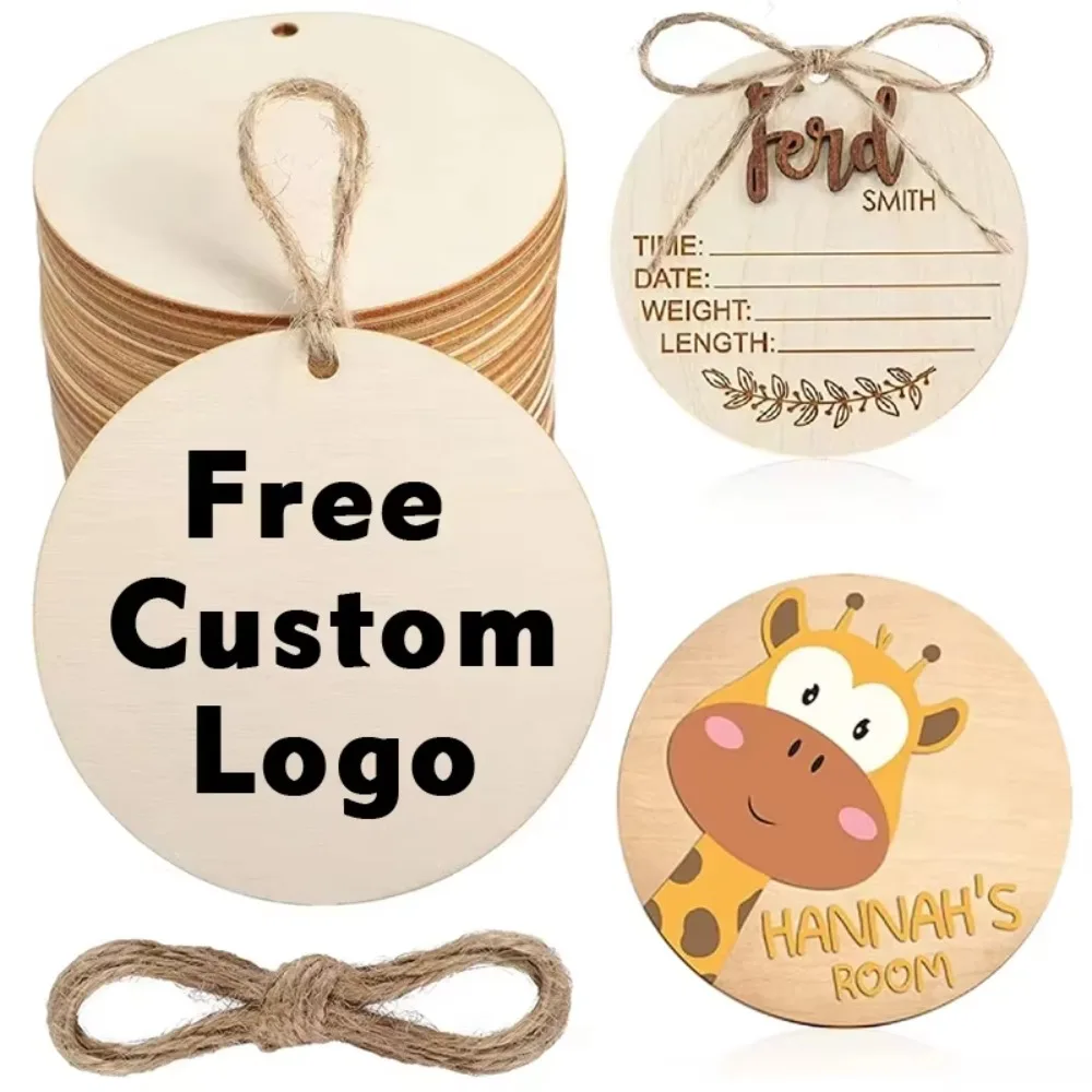 Бесплатные на заказ натуральные необработанные кусочки бревна с отверстиями