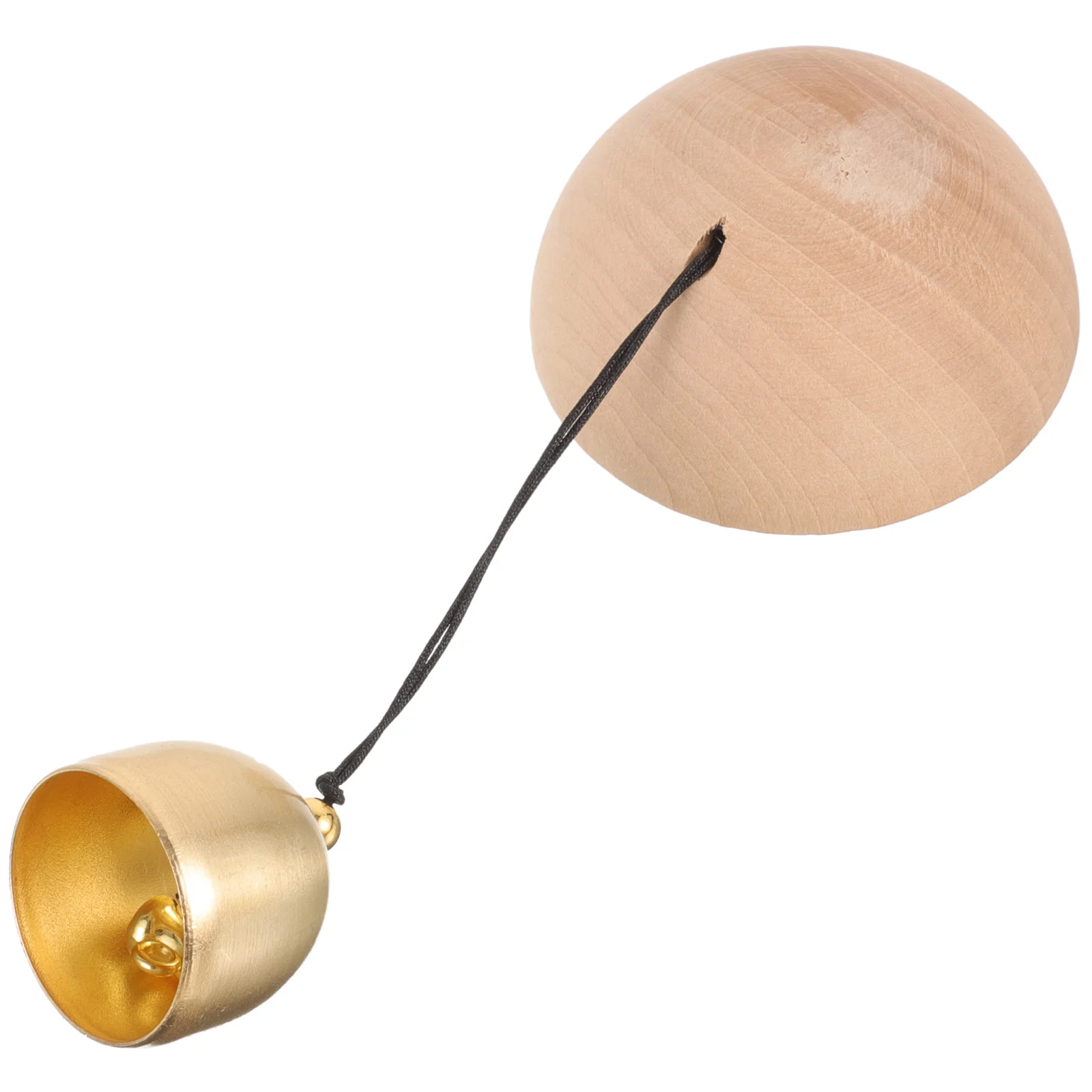 

Shopkeepers Bell Wooden Hanging Bell Wall Mounted Metal Ring Business Entry Office Store Door Alert Chime Decoration