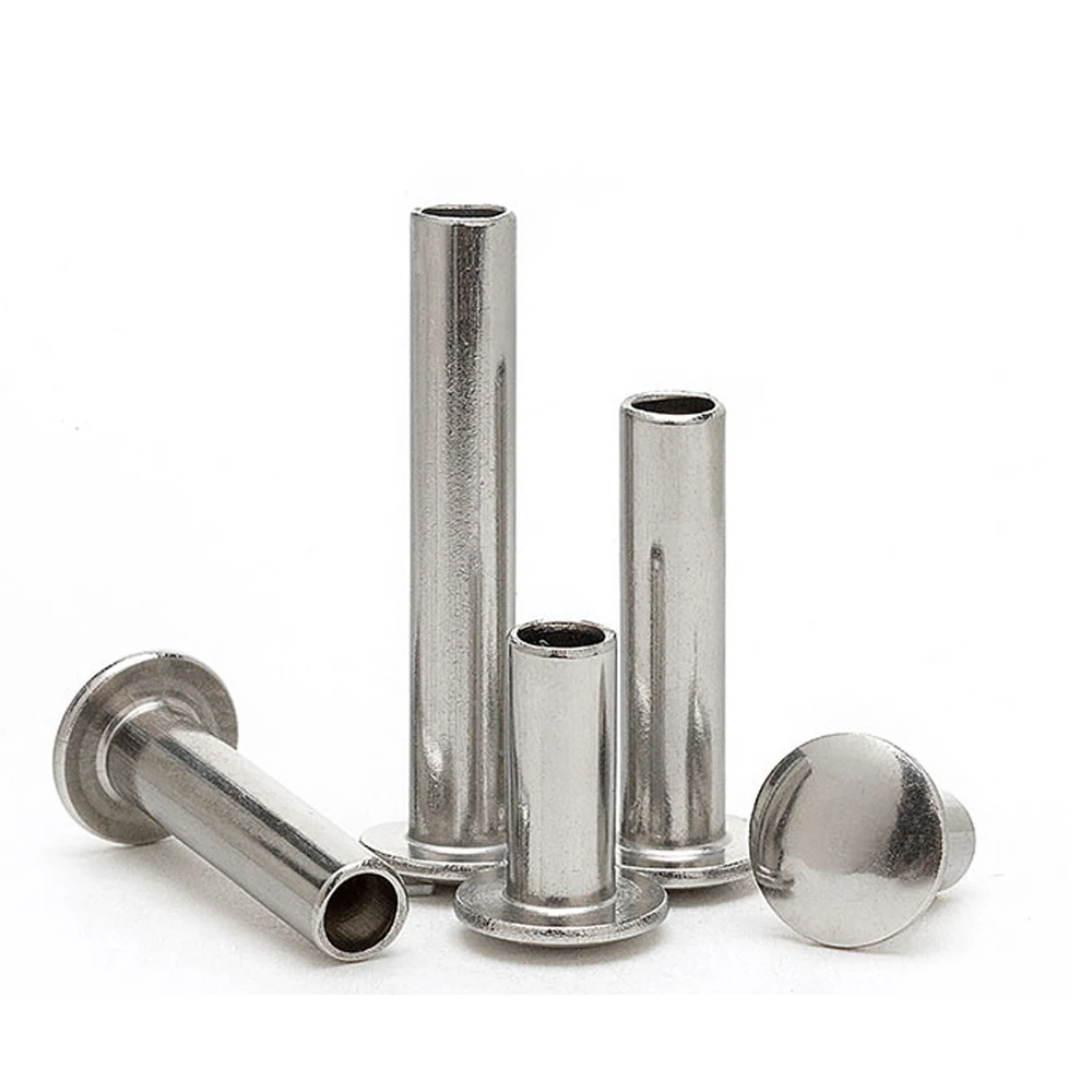 

Stainless Steel Round Head Semi Tubular Rivets M1.5M1.7 To M3.5 Flat Hollow Nail Ppunch Account Sheet Lock Riveting Nut