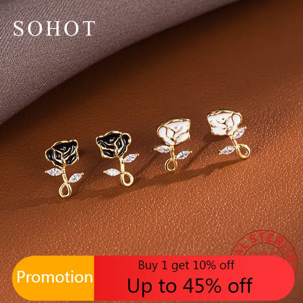 

Женские серьги-гвоздики из серебра 925 пробы, с фианитом