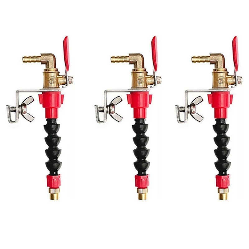 

New 3X Dust Remover Water Sprayer System Nozzle Coolant Misting Dust-Proof For Marble Brick Tile Cutting Machine Grinder