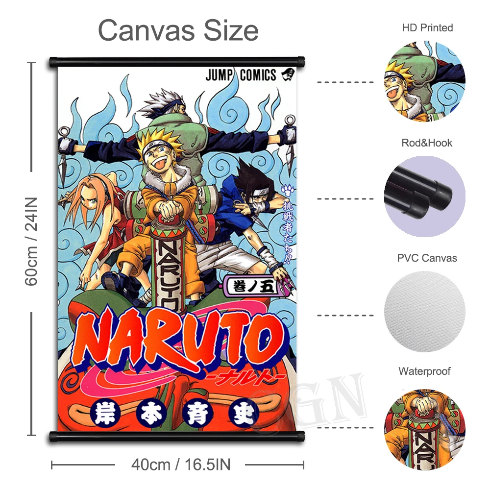 Удзумаки постер Наруто Классический Аниме HD холст печать Учиха Итачи картина