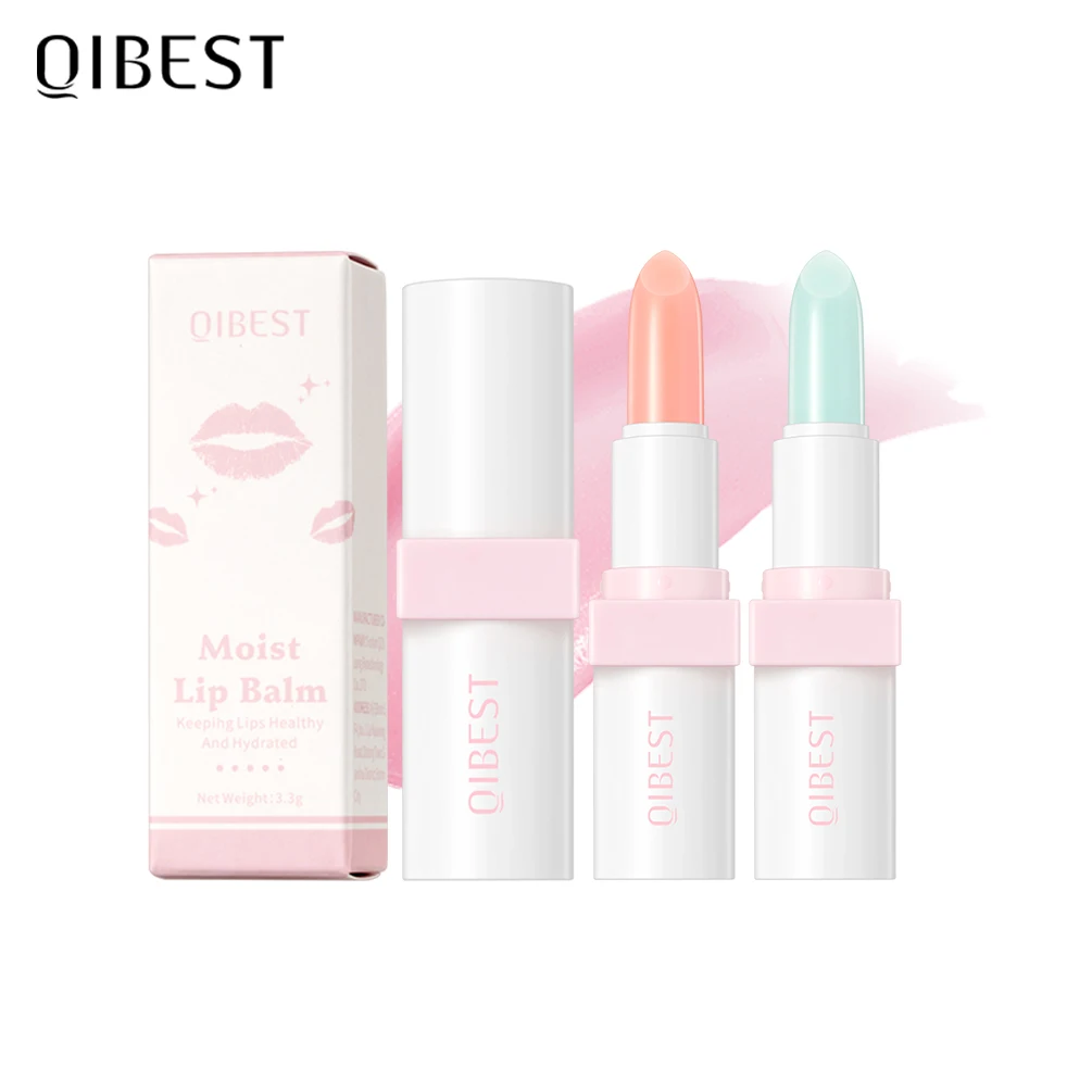 QIBEST Теплый Увлажняющий Бальзам Для Губ Защиты Предотвращает Сухое Потрескивание