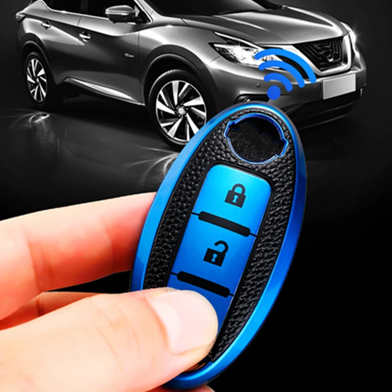 

Leather TPU Car Remote Key Case Cover For Nissan Qashqai X-Trail T31 T32 Juke J10 J11 Tiida Altima Pathfinder Kicks For Infiniti