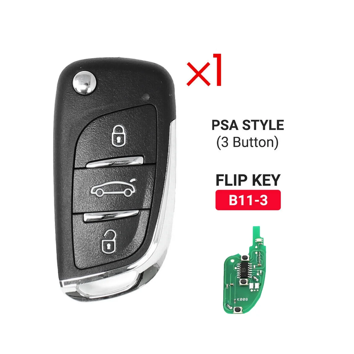 

KEYDIY B11-3 KD Remote Control Car Key Universal 3 Button for DS Style for KD900/KD-X2 KD MINI/ URG200 Programmer