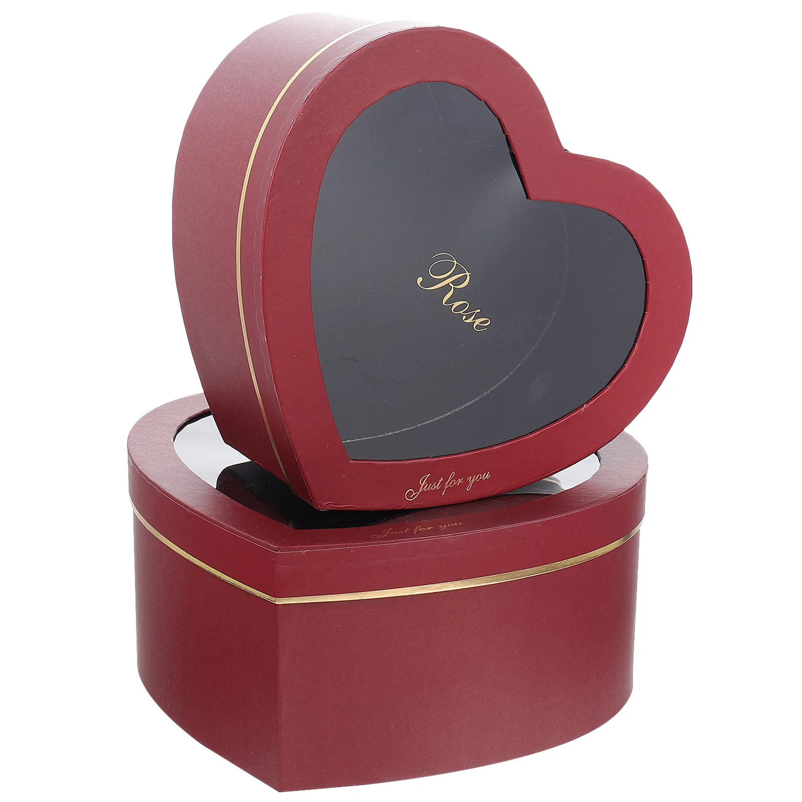 

Box Flower Boxes Heart Gift Shaped Paper Packaging Window Treat Mache Arrangements Jewelry Day Lids Cardboardpacking Present