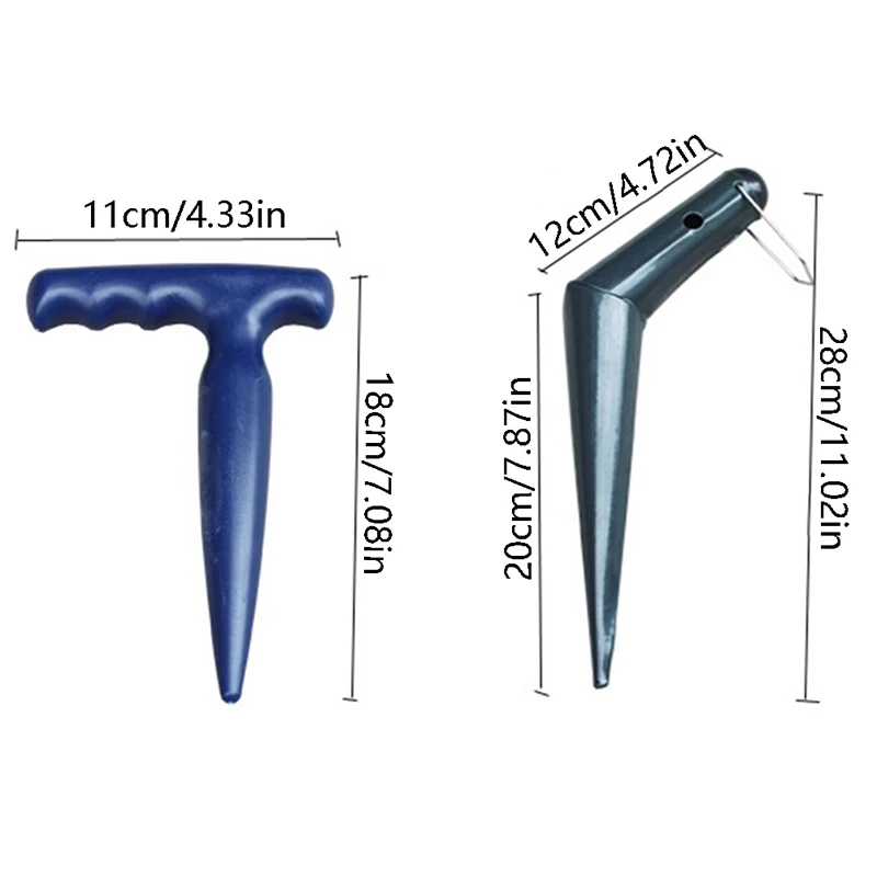 

1PC Plastic Hole Puncher Gardening Flower Planting Weeding Digging Tool Garden Accessories Seeds Disseminators Supplies Tools