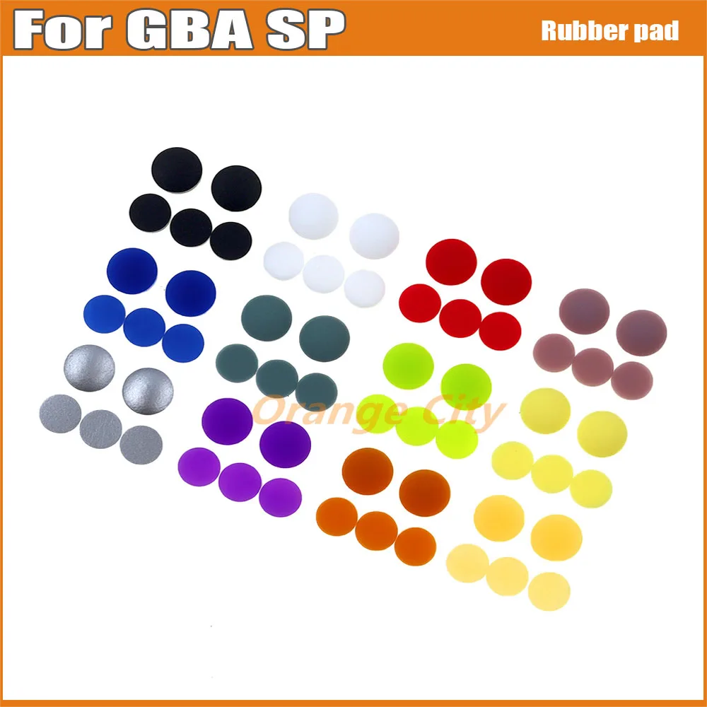 Резиновые чехлы с отверстиями для винтов для Nintendo Game Boy Advance, GBA SP, пылезащитная заглушка, винтовые бамперы, 1 комплект Резиновые чехлы с отверстиями для винтов для Nintendo Game Boy Advance, GBA SP, пылезащитная заглушка, винтовые бамперы, 1 комплект