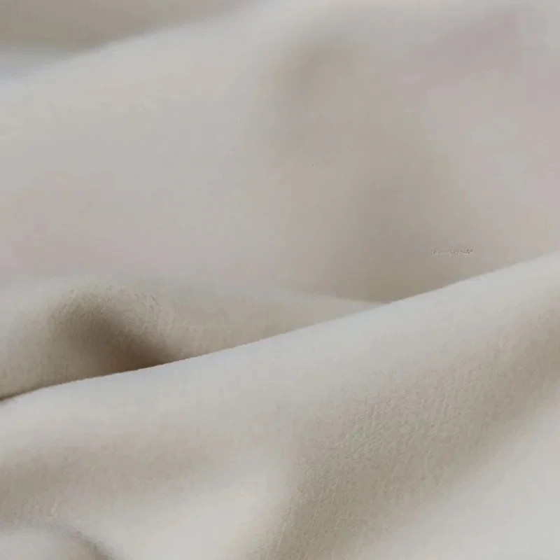 Модные Бежевые бархатные шторы для гостиной столовой спальни кремового цвета