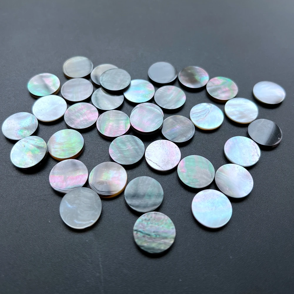

100pcs/lot 15mm Natural Round Disk Mother of Pearl shell for DIY Jewelry Circle Cut Mother Pearl shell For Jewelry