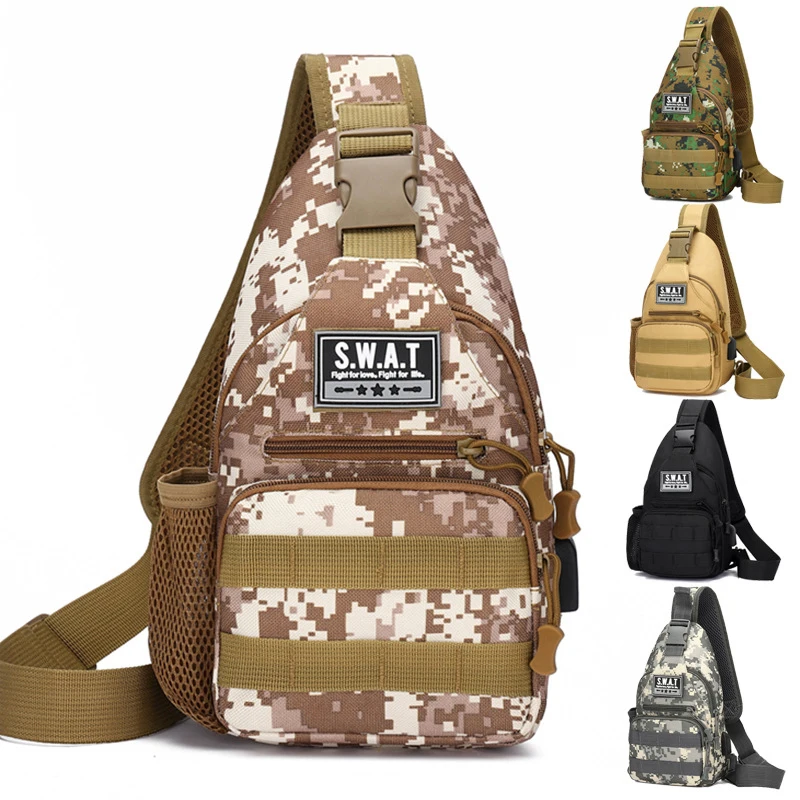 

Army Military Men's Outdoor Hiking Backpack Tactical Climbing Shoulder Bag Sport Camping Crossbody Pack For Male Female Women