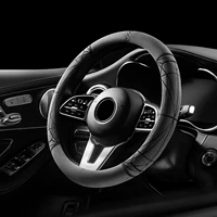 alcantara car steering wheel cover universal size outer diameter 14 5 15in37 38cm car interior decoration accessories