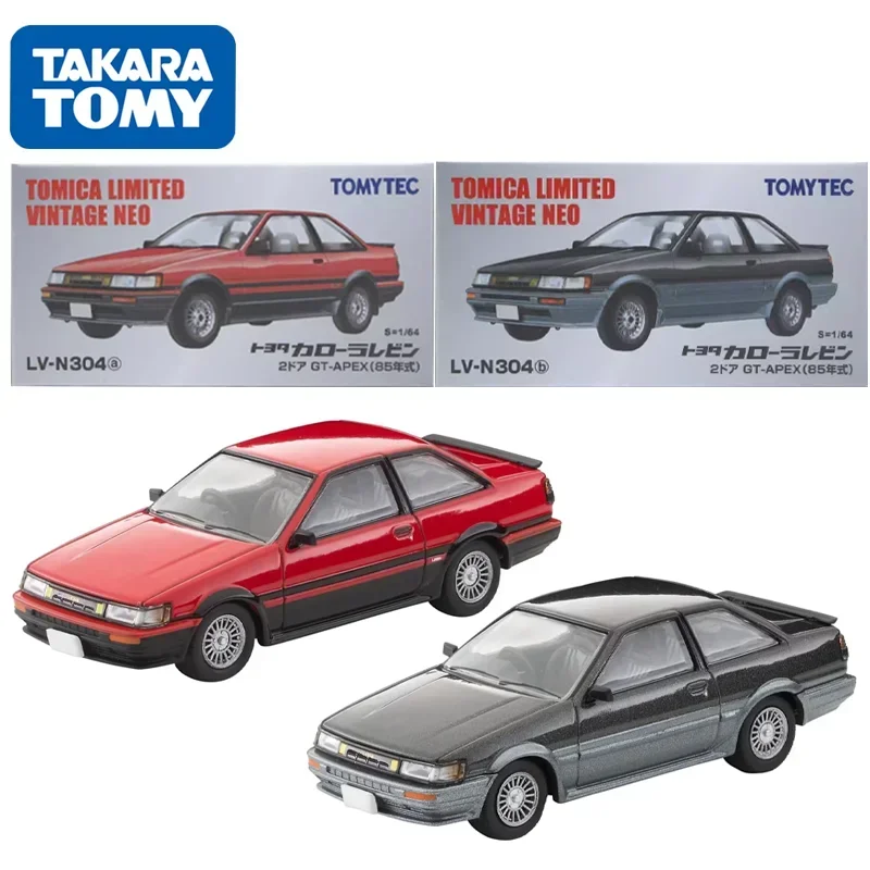 TAKARA TOMY TOMYTEC Tomica 1/64 TLV-N304a Toyota Corolla Levin TLV-N304b AE85 литой металлический мотор подарок