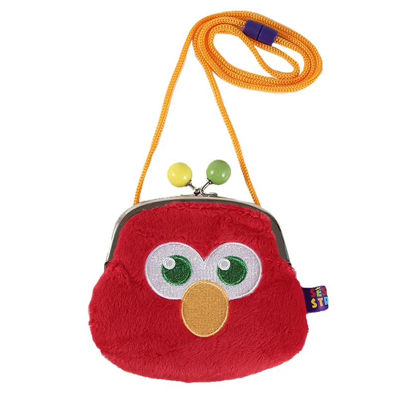 

Sesame Street Kawaii ELMO BIG BIRD OSCAR THE GROUCH Plush Satchel Cartoon Model Card Bag Storage Bag Kids Toy Christmas Gifts
