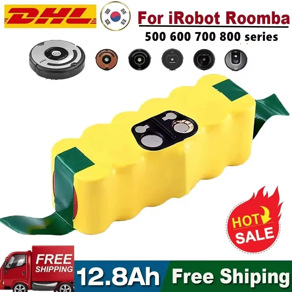 Аккумулятор 12 8 Ач 14 4 В для iRobot Roomba 500 600 700 800 900 595 620 650 780 890