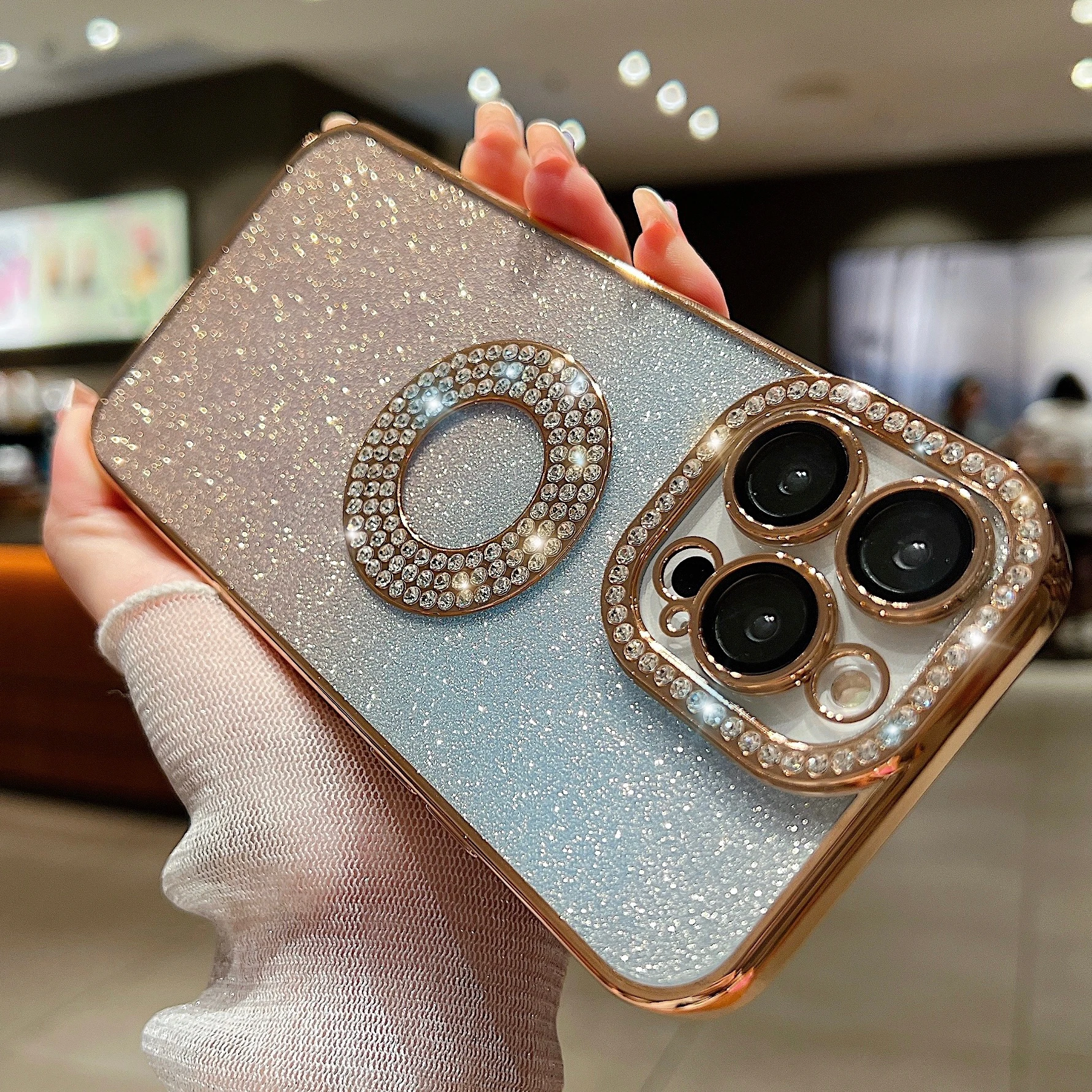 

Transparent Glitter Case For Magsafe Plating Case For iPhone 14 Plus 13 12 11 Pro Max Magnetic Wireless Charge Shockproof Cover