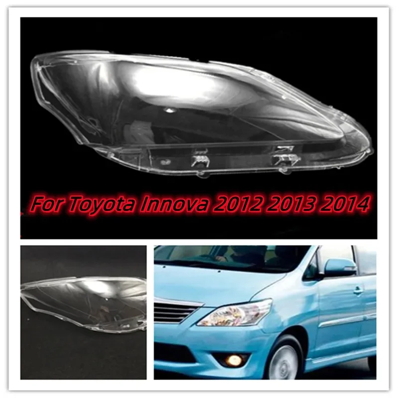 Фото HTTCY для Toyota Innova 2012 2013 2014, автомобильная фара, чехол для фары, абажур, сменный оригинальный стеклянный объектив №1