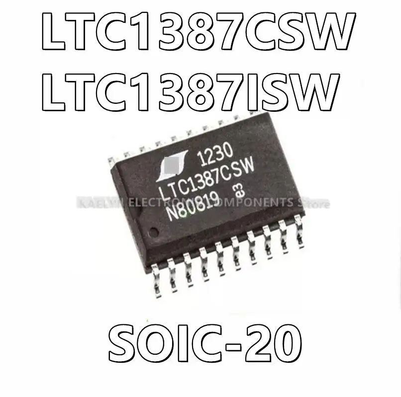 

5Pcs/lot LTC1387CSW LTC1387ISW LTC1387 2/2 Transceiver Half Multiprotocol 20-SOIC