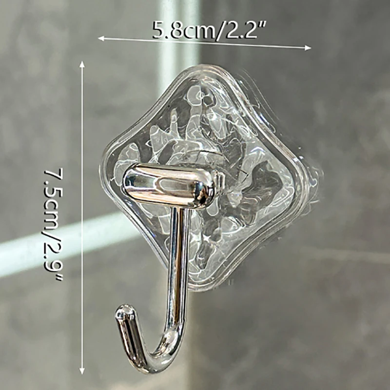 Акриловый роскошный настенный крючок для домашнего декора прочная клейкая