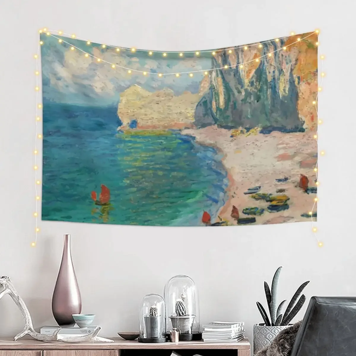 Пляж и фалаза dɺmont от Claude Monet гобелен украшение для дома аксессуары украшения