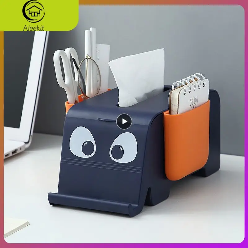 

Multifunctional Tissue Boxes Elephant Mobile Phone Holders Glasses Sundries Storage Boxes Living Room Table Decorations