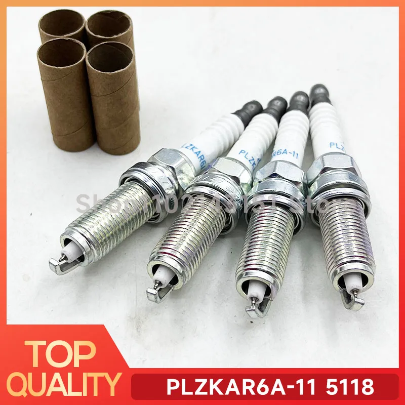 4 шт. PLZKAR6A11 5118 иридиевая свеча зажигания для Nissan Micra Note NV200 Tiida X-trail 1 6 л 8 Renault Megane Laguna