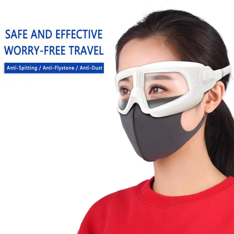 

2pcs Transparent Goggles Anti Wind Anti Droplet Anti-Saliva Goggles No oppression Fits the bridge of the nose Riding Glasses