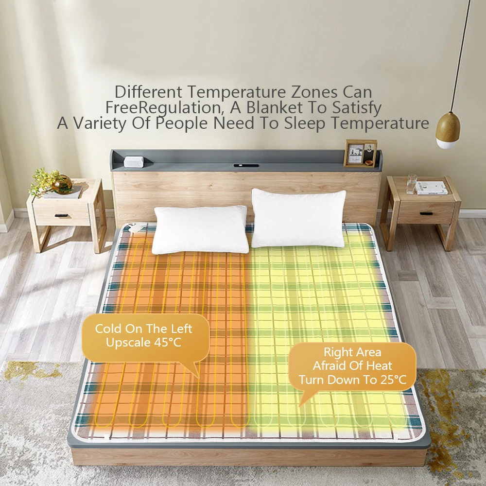 Electric Blanket Heating Removal Of Mites Moisture Proof Blanket Double Helix Heating Safe And Secure Electric Heater