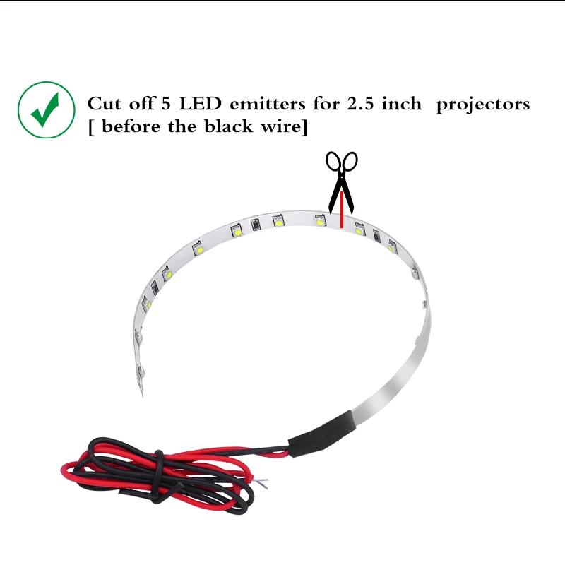 Мощный светодиодный кольцевой комплект 15SMD Demon Eye с гало для автомобильных и