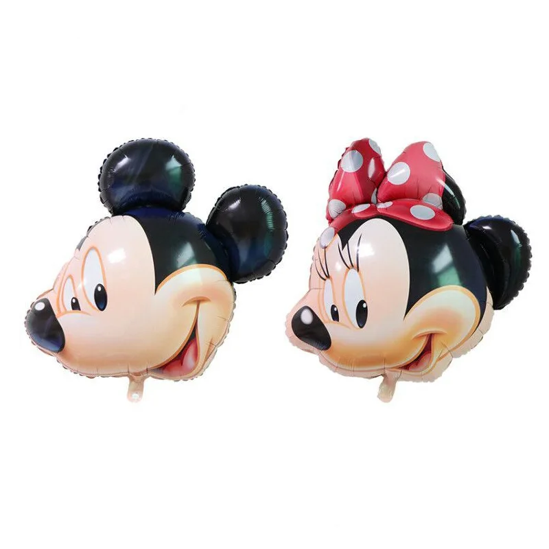 Большая голова Микки и Минни алюминиевая пленка воздушный шар детское украшение