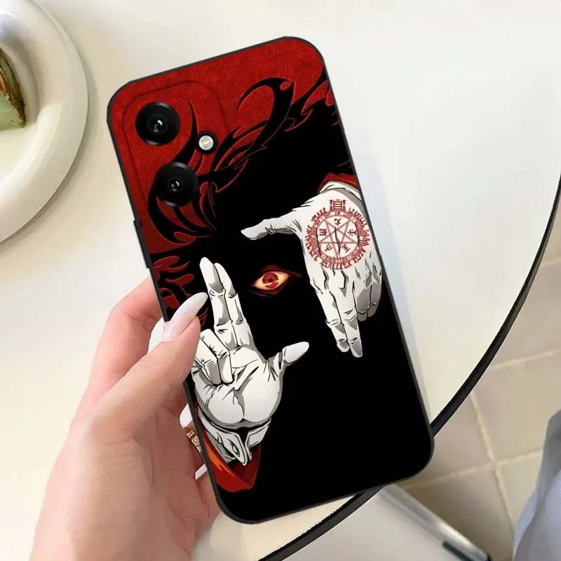 Фото Чехол для телефона Huawei Honor 600 500 400 300 200 100 30S 30i 30 20i 20e Lite Pro Plus с изображением Аниме Алукард Хеллсинг, черный №5