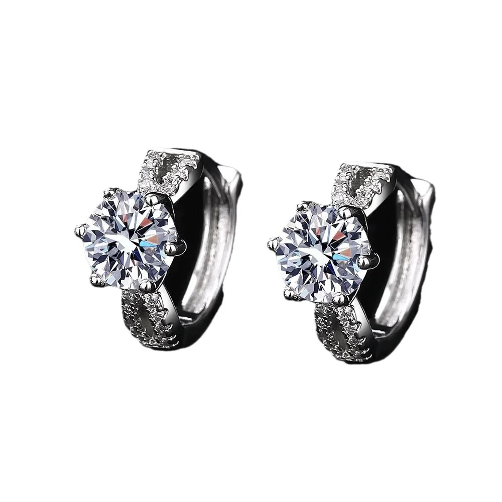 Милые простые Стильные серьги для девочек маленькие минималистичные с цирконием